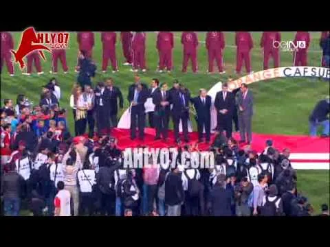 لقطات فرحة وتتويج الاهلي بسوبر 2014 الافريقي  