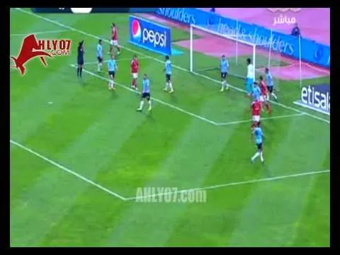 فرصة طريفة للاهلي في مباراة المحلة 2014
