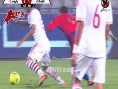 طرد نور السيد لاعب الزمالك امام بتروجيت 