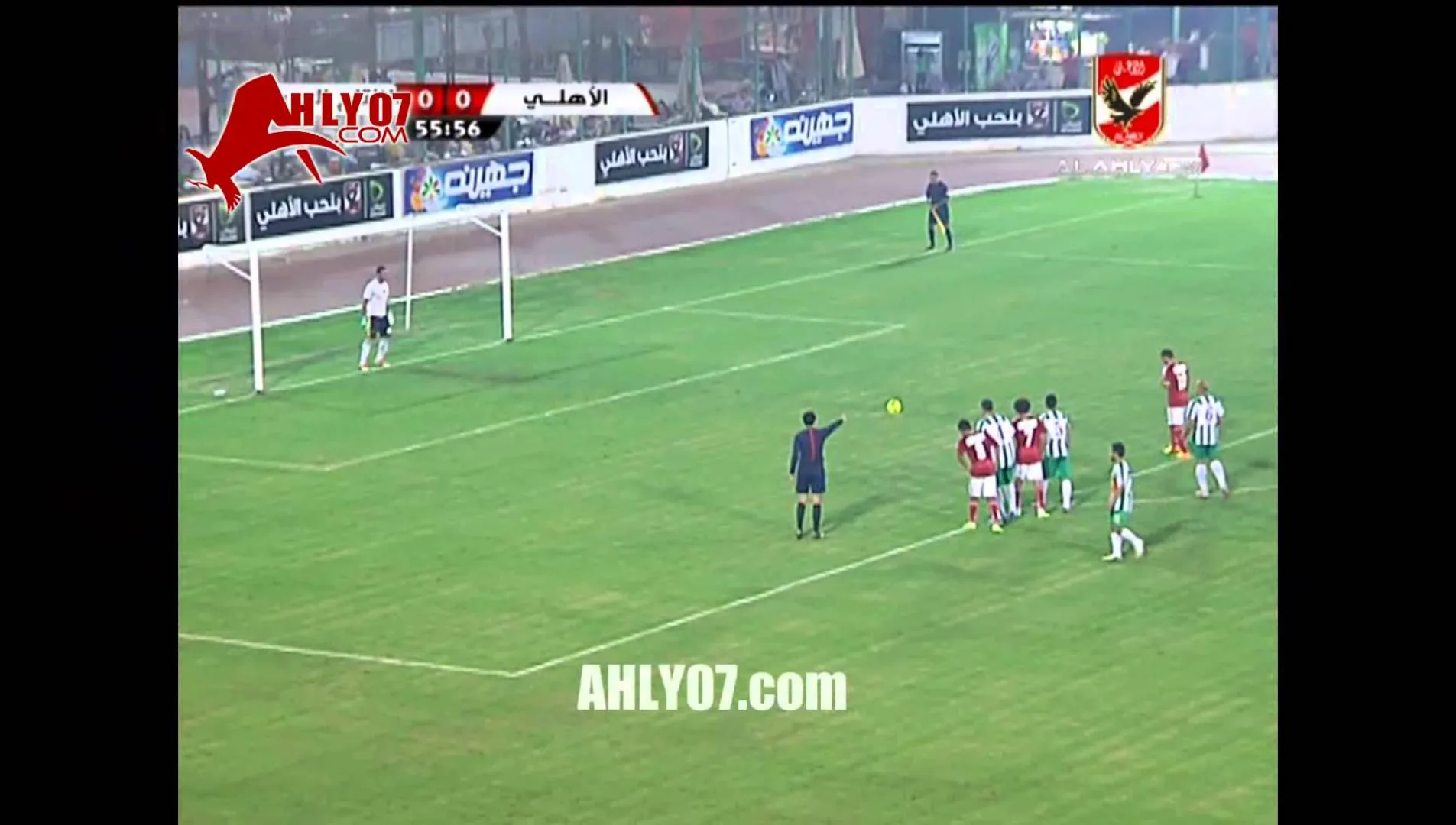 هدف الأهلي الأول في الانتاج الحربي وديا مقابل 0 في 11 اكتوبر 2014 HD