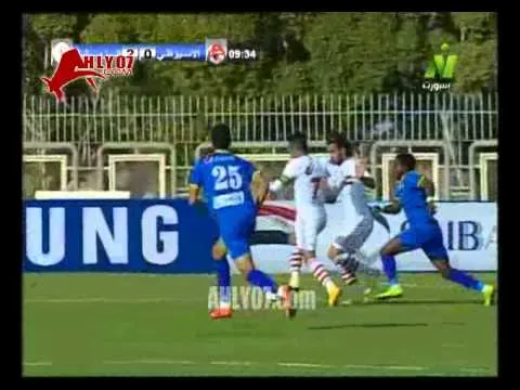 هدف الزمالك الثاني في الأسيوطي مقابل 0 أحرزه حازم امام