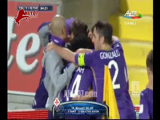ملخص لمسات محمد صلاح فيورنتينا امام تورينو بالدوري الايطالي 22 فبراير 2015