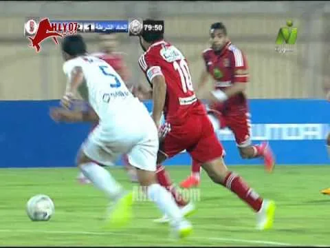 هدف الأهلي الثاني في اتحاد الشرطة مقابل 1 احرزه وليد سليمان 