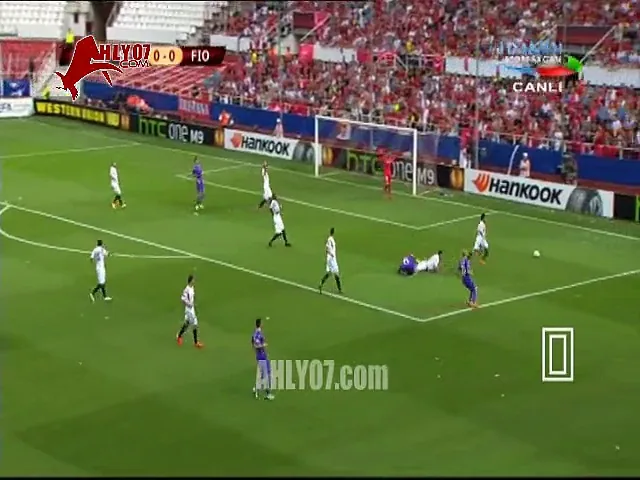 ملخص لمسات  محمد صلاح فيورنتينا امام اشبيلية 7 مايو 2015