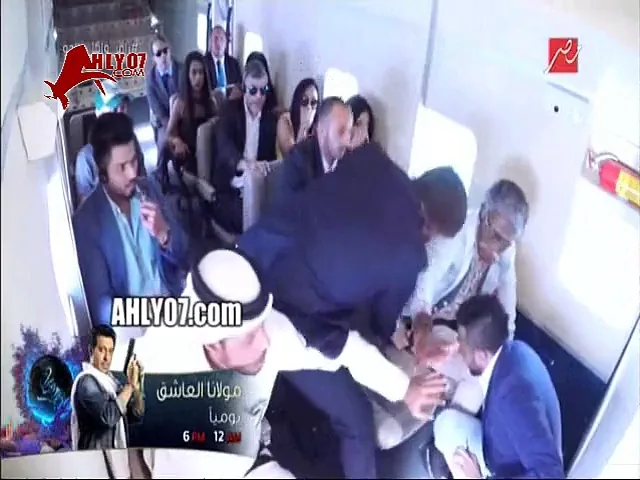 شاهد لحظة ضرب ابراهيم سعيد في برنامج رامز