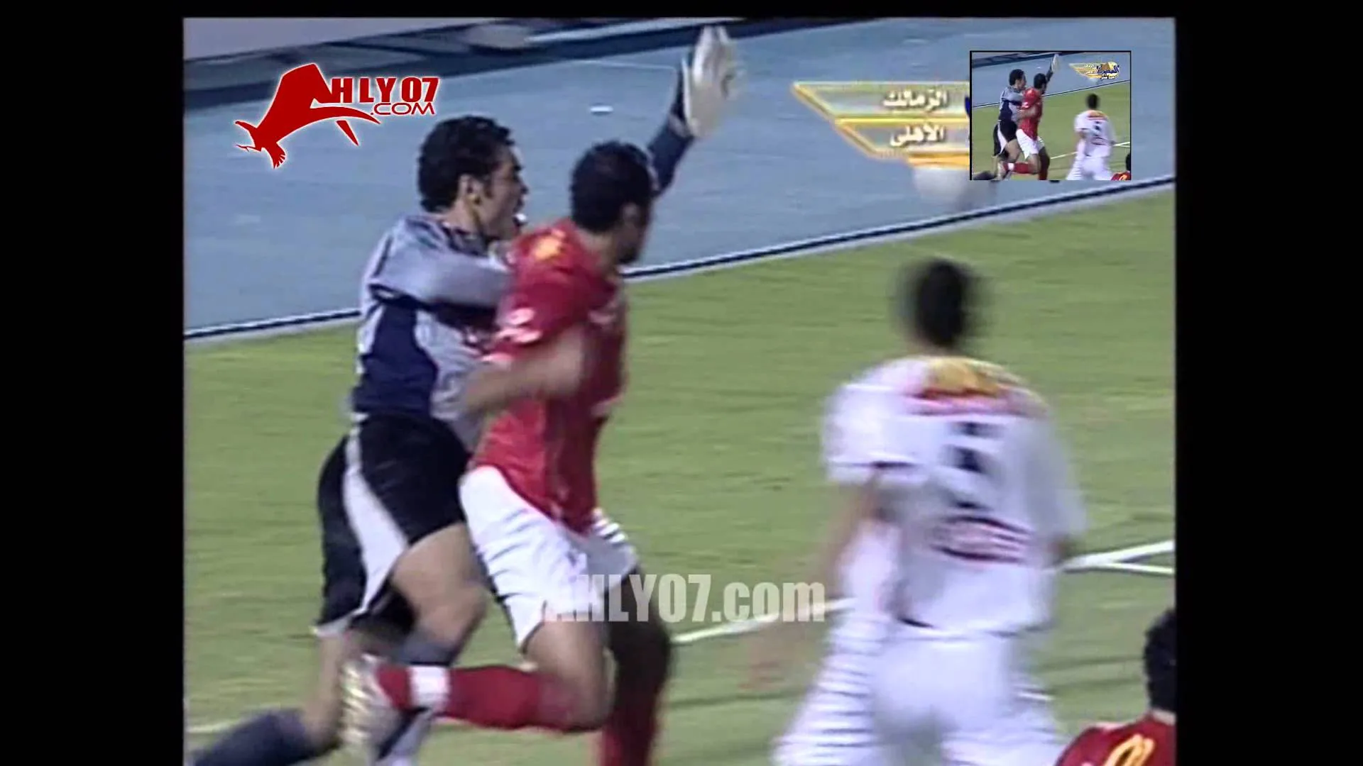 أهداف فوز الأهلي 3 الزمالك 0 نهائي كأس مصر أحرزهم متعب والنحاس في 16 يونيو 2006