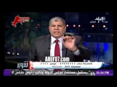 شوبير ينفعل مع مشاهد بسبب السياسة