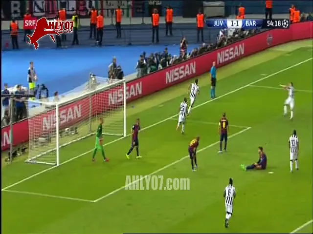هدف يوفنتوس الأول في برشلونة مقابل 1 في نهائي دوري أبطال أوروبا 2015