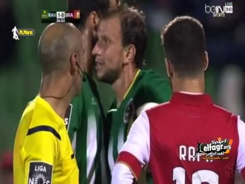 أحمد حسن كوكا يسجل هدف التقدم لريو آفي في شباك سبورتينج براجا بالدوري البرتغالي