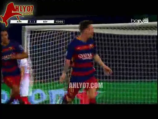أهداف الشوط الأول برشلونة 3 مقابل 1 إشبيلية - السوبر الأوروبي 11 أغسطس 2015