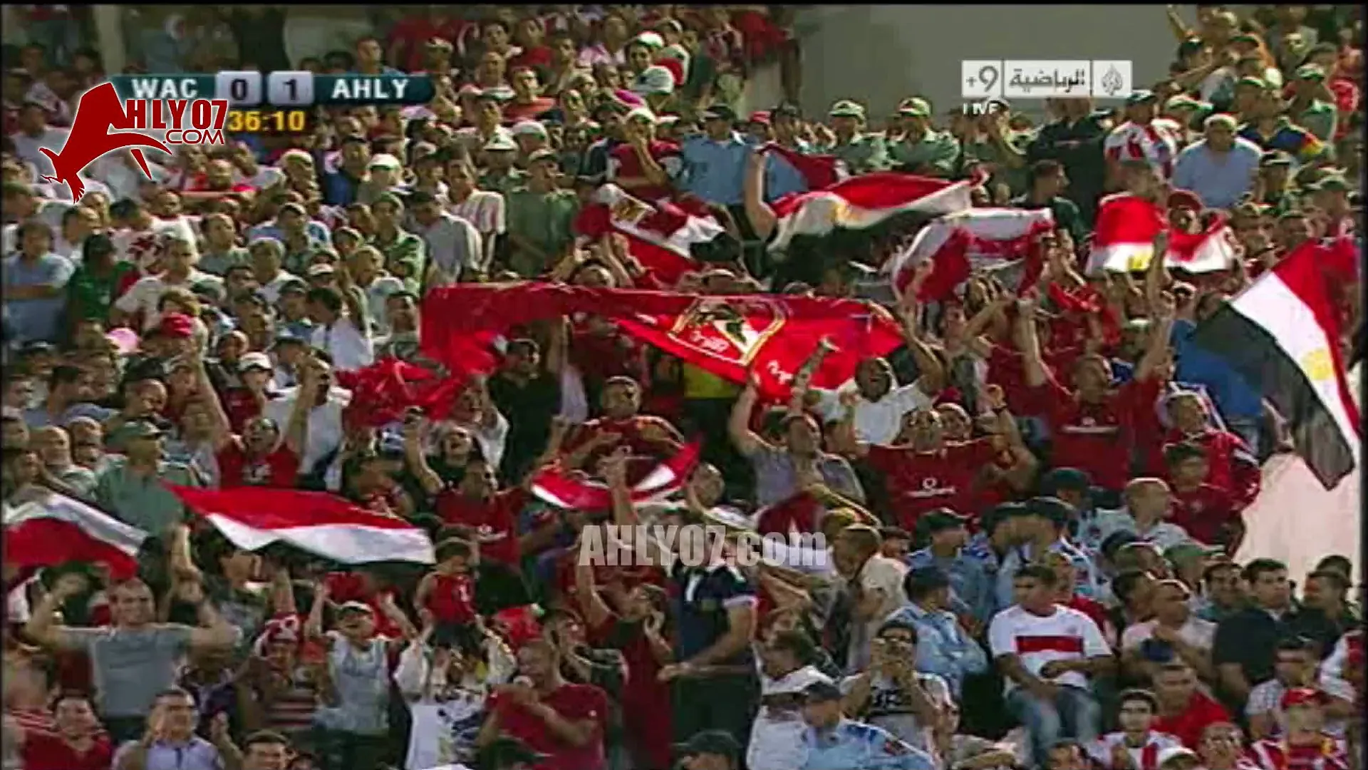 هدف الأهلي الأول في الوداد المغربي مقابل 0 لجدو افريقيا 11 سبتمبر 2011