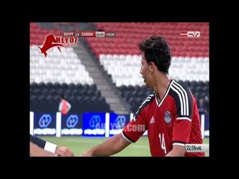 هدف منتخب مصر الثالث في زامبيا مقابل 0 عمرو جمال وديا 11 اكتوبر 2015