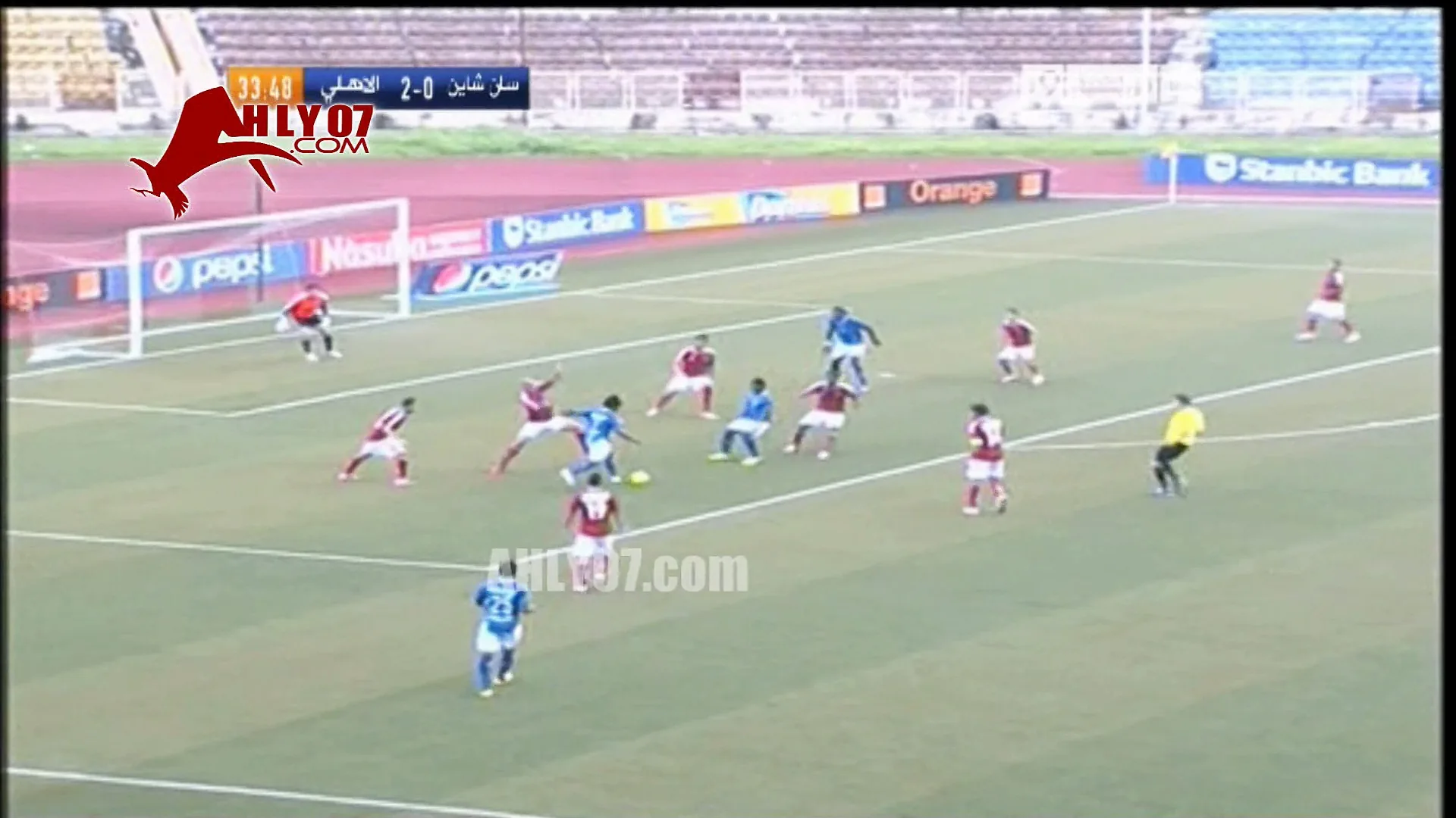 هدف صن شاين الأول في الأهلي مقابل 2 ذهاب قبل نهائي افريقيا 2012
