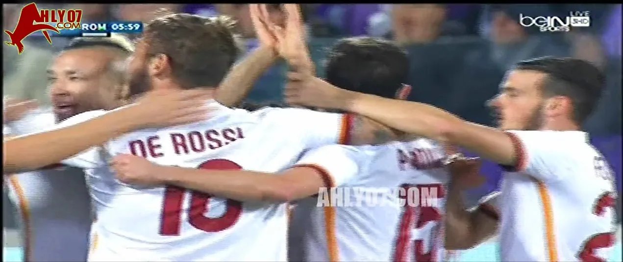 هدف تاريخي لمحمد صلاح روما في شباك فيورنتينا فريقه القديم بالدوري الايطالي و يرفض الإحتفال