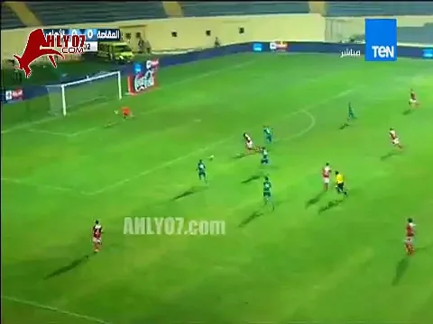 شاهد أخطر فرصة للأهلي امام مصر المقاصة في الشوط الأول