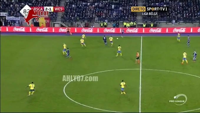 شاهد أول كوبري لمحمود تريزجيه مع اندرلخت في الدوري البلجيكي اول مباراة رسمية