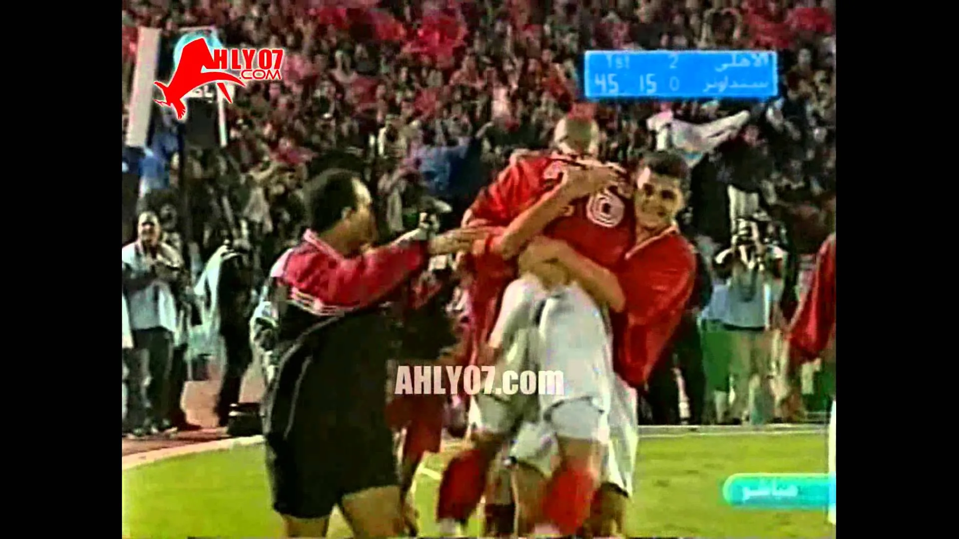 أهداف الأهلي 3 صن داونز 0 هاتريك خالد بيبو نهائي افريقيا 21 ديسمبر 2001