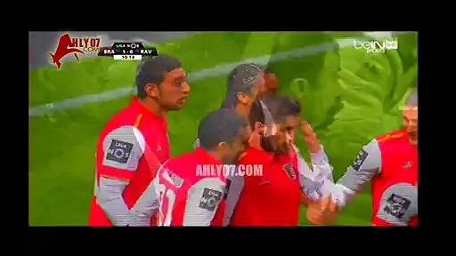 الهدف الأول لسبورتينج براجا مقابل 0 ريو آفي أحرزه أحمد حسن كوكا 24 يناير 2016