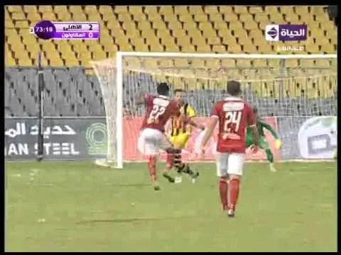 هدف الاهلي الثالث  في المقاولون العرب مقابل 0 عبد الله السعيد الدوري 10 يناير 2016