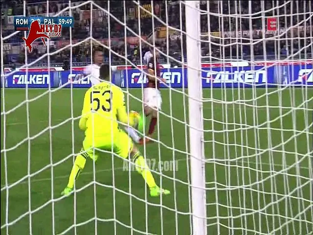 شاهد هدفين ولا أروع لمحمد صلاح روما في شباك باليرمو بالدوري الايطالي 21 فبراير 2016