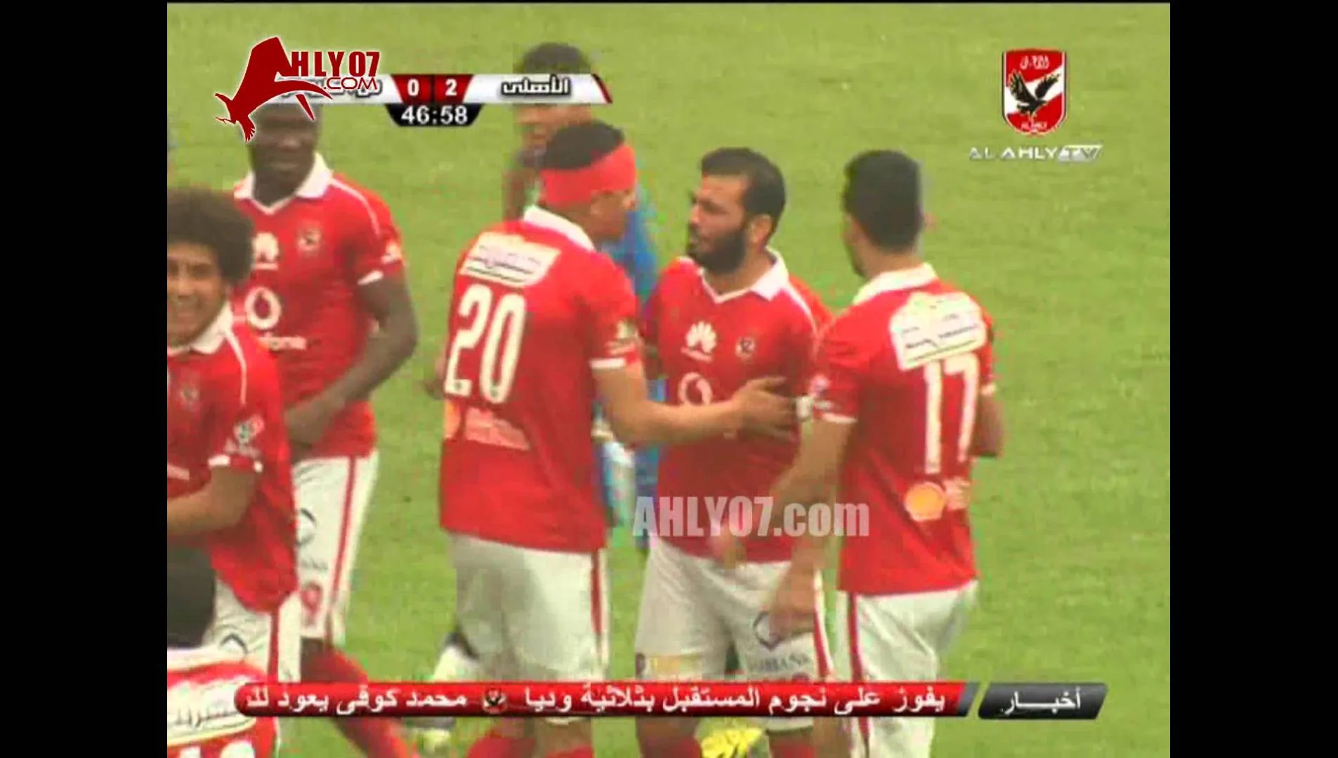 هدف الأهلي الثاتي في سيراميكا كليوباترا مقابل 0 عماد متعب وديا 23 مارس 2016