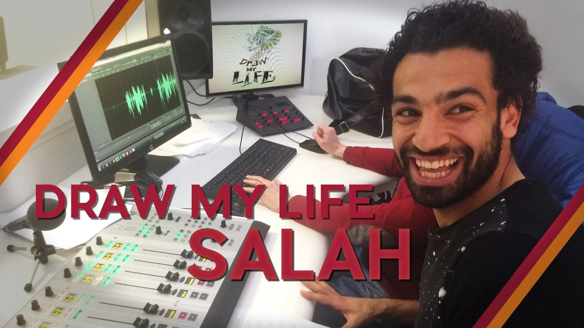 شاهد فيديو رسمي من نادي روما يجسد مسيرة محمد صلاح منذ ولادته حتى اللعب معهم بالكارتون والرسم