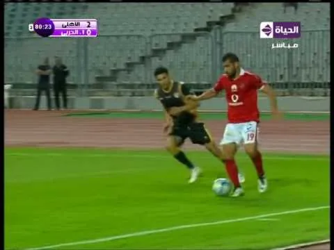 هدف الأهلي الثاني في الإنتاج الحربي مقابل 0 انطوي الدوري 17 مايو 2016