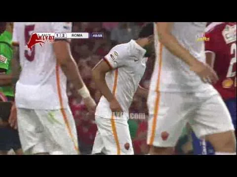 هدف روما الثاني في الاهلي مقابل 1 محمد صلاح 20 مايو 2016