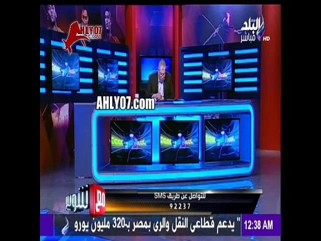 شاهد وصلة تهزيء نارية من شوبير لمدحت شلبي على الهواء انت جالك لوثة وشعرك منكوش