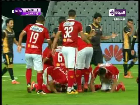 هدف الأهلي الأول في الإنتاج الحربي مقابل 0 وليد سليمان الدوري 17 مايو 2016