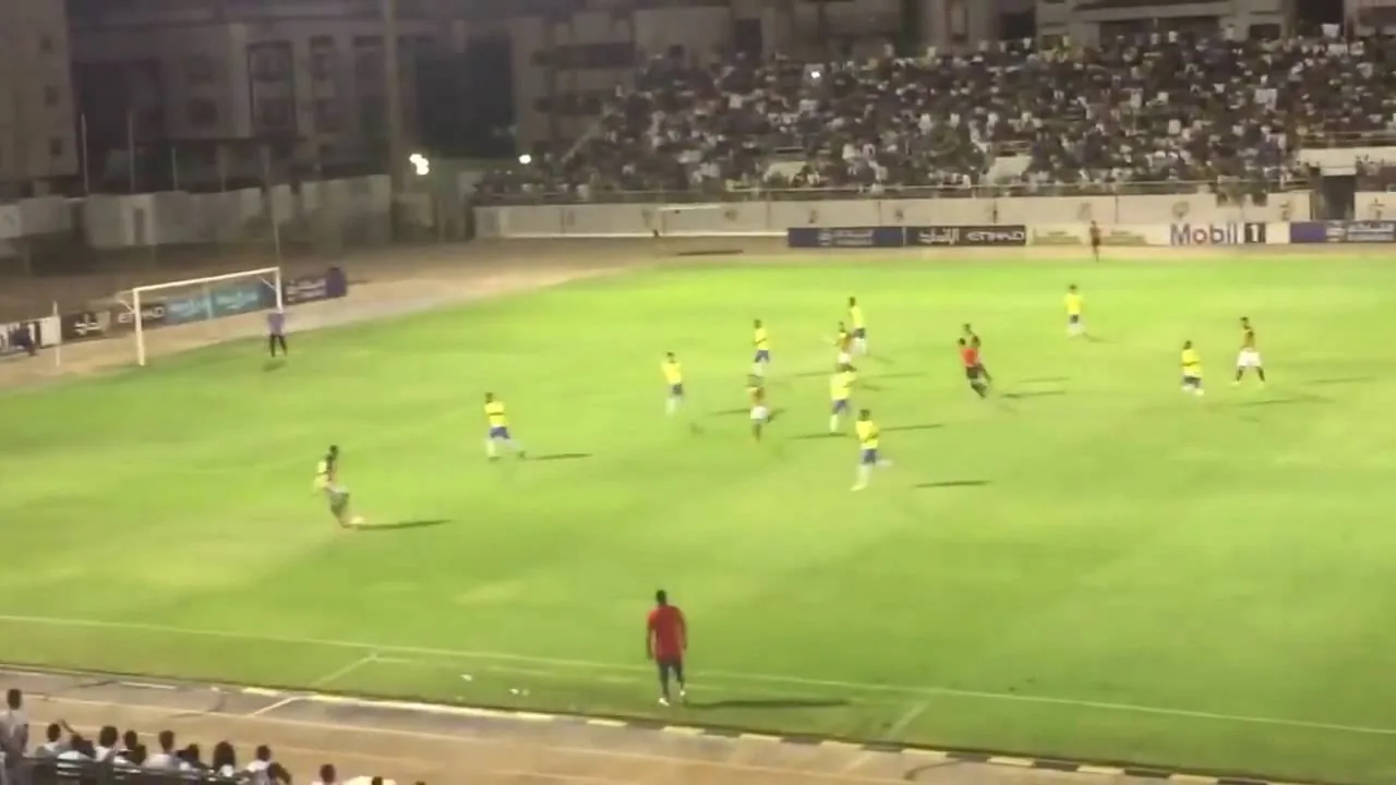 شاهد من زاوية جديدة هدف كهربا العالمي مع اتحاد جدة لأول مره تراه
