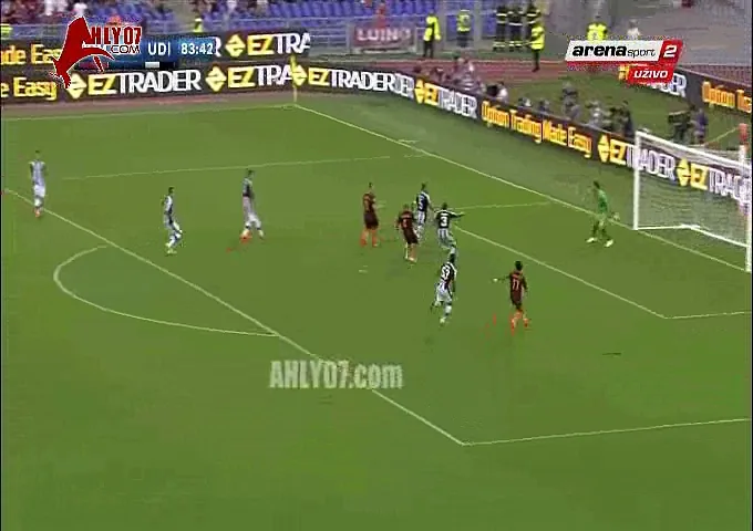 شاهد هدف محمد صلاح الرائع والرابع لروما في مرمى أودينيزي افتتاح الدوري الايطالي 20 اغسطس 2016
