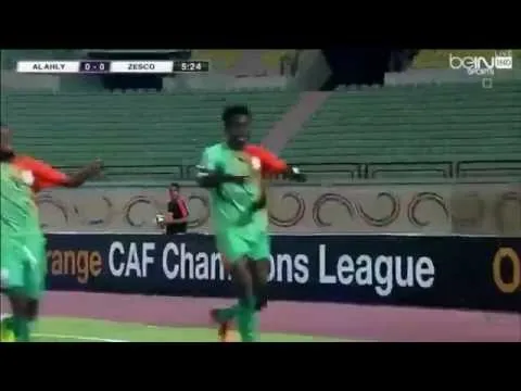 هدف زيسكو الأول في الأهلي مقابل 0 دوري ابطال افريقيا 12 اغسطس 2016