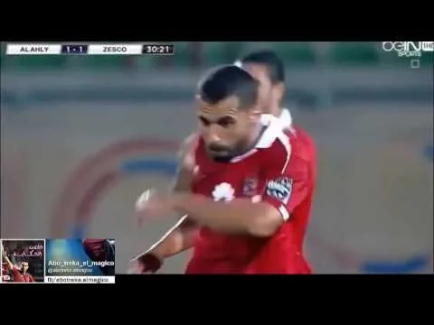 هدف الأهلي الأول في زيسكو الزامبي رامي ربيعة 12 أغسطس 2012