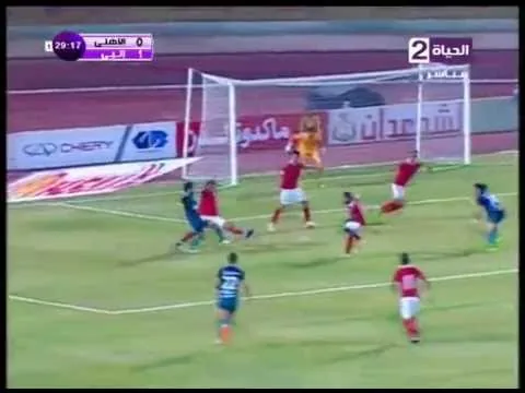 هدف انبي الأول في الأهلي مقابل 0 قبل نهائي كأس مصر 4 اغسطس 2016