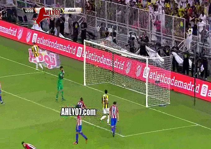 شاهد كهربا يشعل الملعب من جديد ويصنع هدف بمهارة عالمية و2 كوبري في شباك اتليتكو مدريد والثاني لاتحاد جده والتقدم