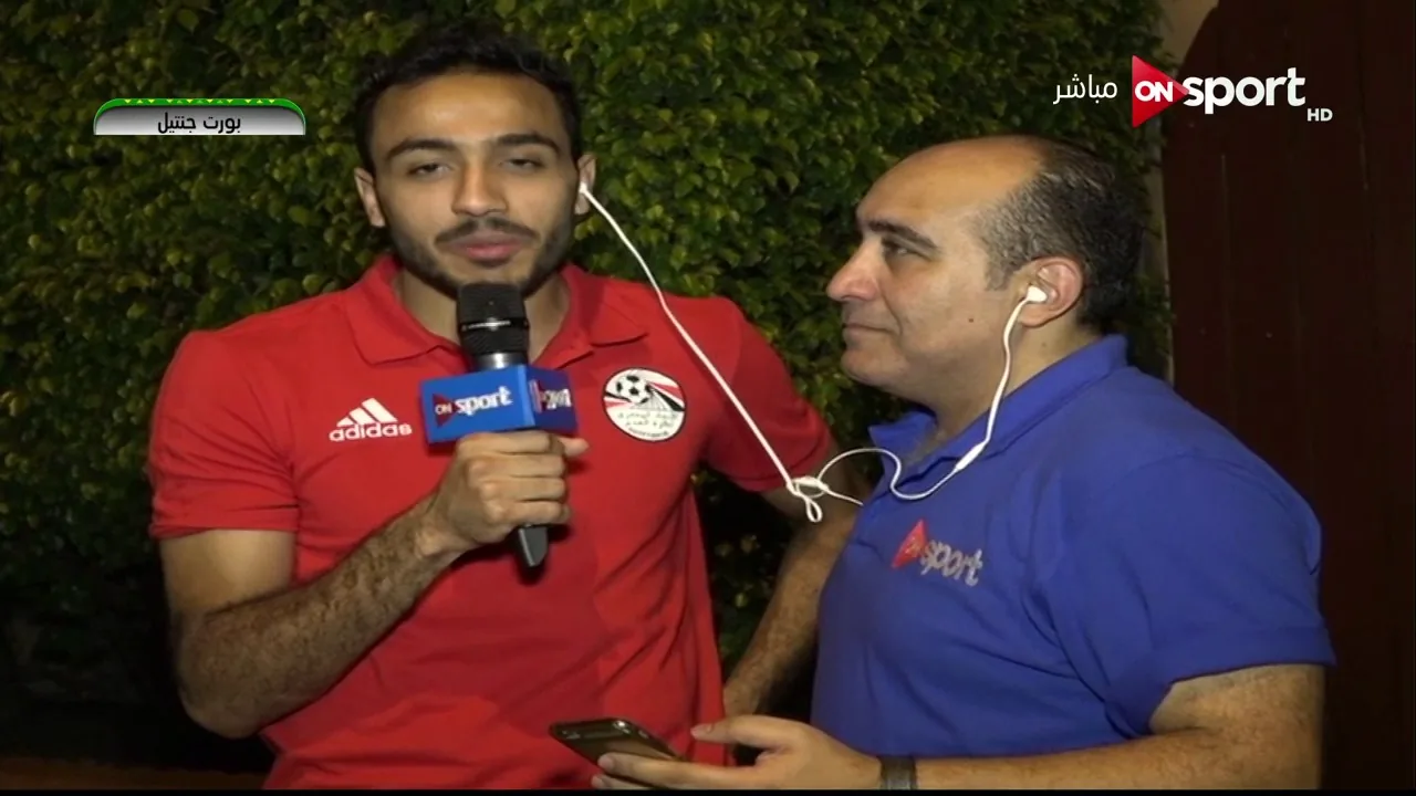 شاهد أول لقاء مع محمود كهربا بعد احرازه لهدف مصر في المغرب ومواجهته مع مدحت شلبي شوفلي فيشه جنبك يبني