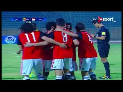 هدف منتخب مصر للمحليين الثاني في بنين محمود متولي وديا 27 مارس 2017