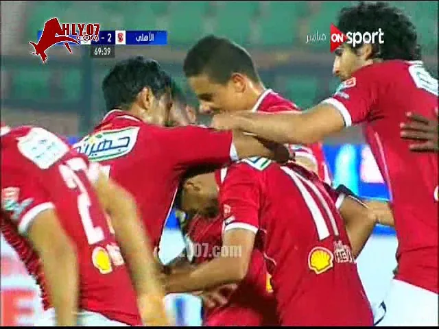 هدف الأهلي الثاني في الداخلية مقابل 0 وليد سليمان عالمي الدوري 1 ابريل 2017
