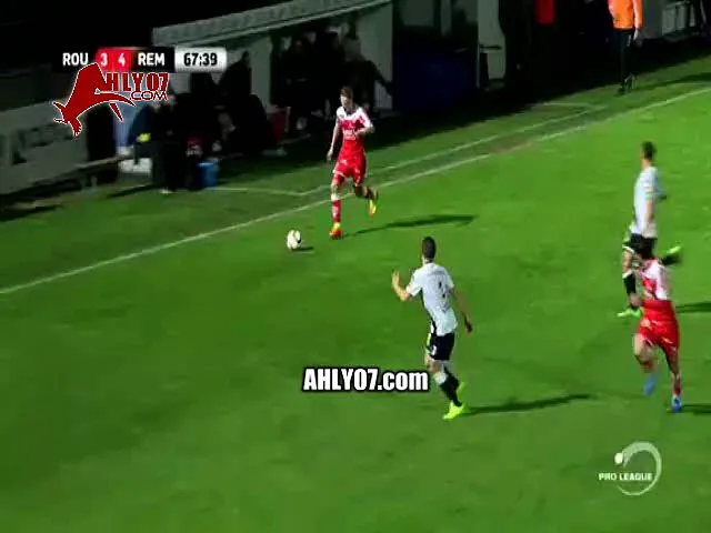 شاهد تريزجيه بمهارة عالمية يصنع الهدف الرابع لموسكرون مقشرة امام روسيلارة في الدوري الاوروبي