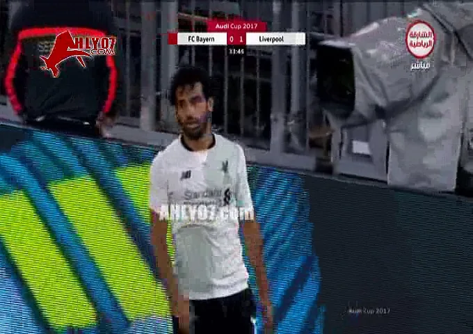 شاهد هدف ذكي لمحمد صلاح ليفربول في شباك بايرن ميونخ في بطولة أودي بالأليانز ارينا