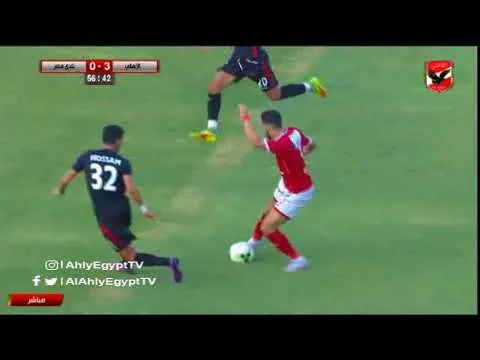 شاهد هدف تقدم الأهلي الثالث في نادي مصر مقابل 0 لعمرو بركات وديا 7 أكتوبر 2017