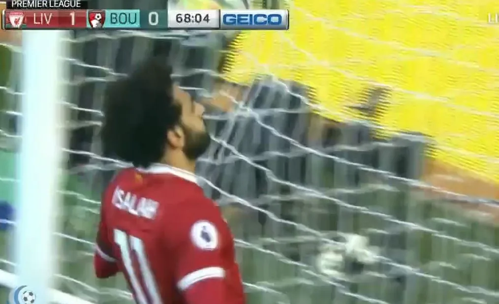 شاهد هدف عبقري من محمد صلاح ليفربول والثلاثين له في الدوري الانجليزي ليفربول 2 بورنموث 0