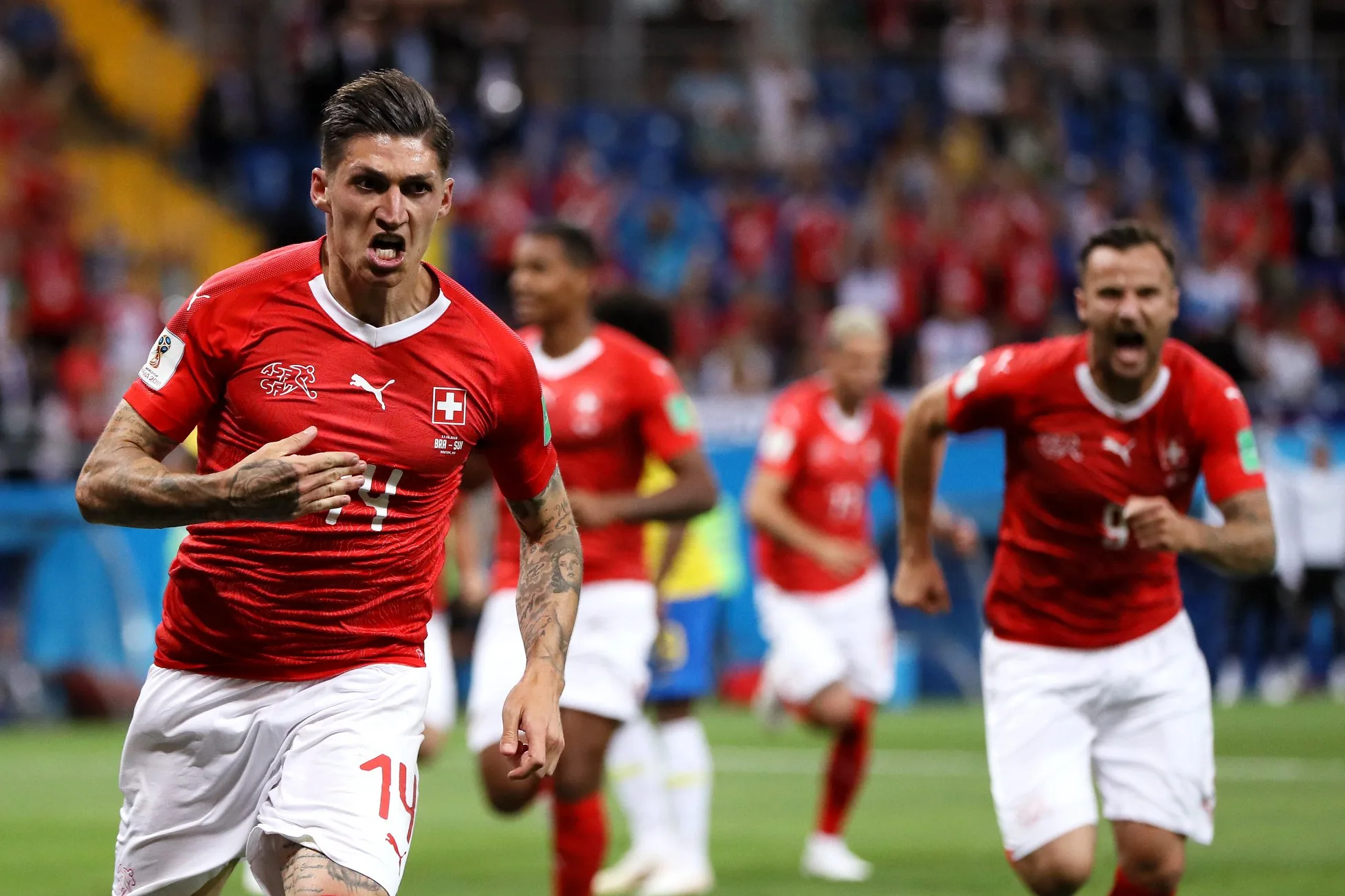 شاهد جميع اهداف البرازيل 1 سويسرا 1 في كأس العالم والجولة الأولى 2018