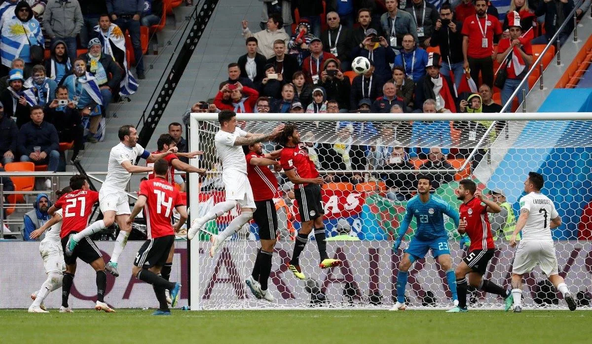 شاهد هدف فوز منتخب اوروجواي على منتخب مصر في الوقت القاتل كأس العالم روسيا 2018
